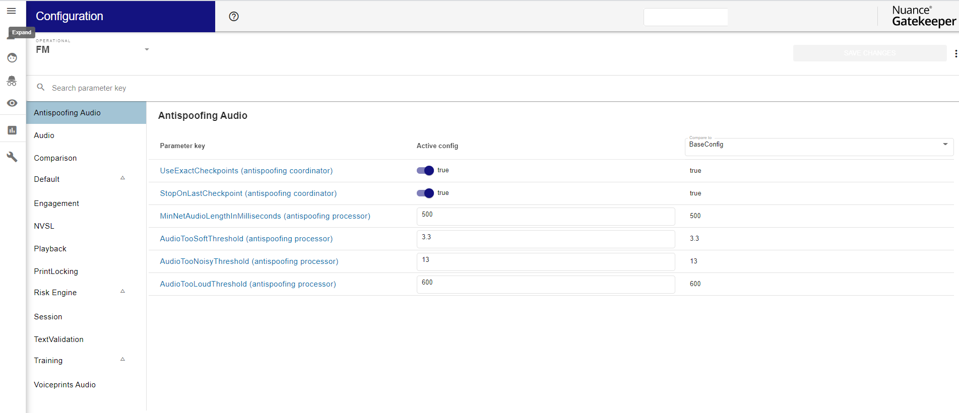 Configuring the system